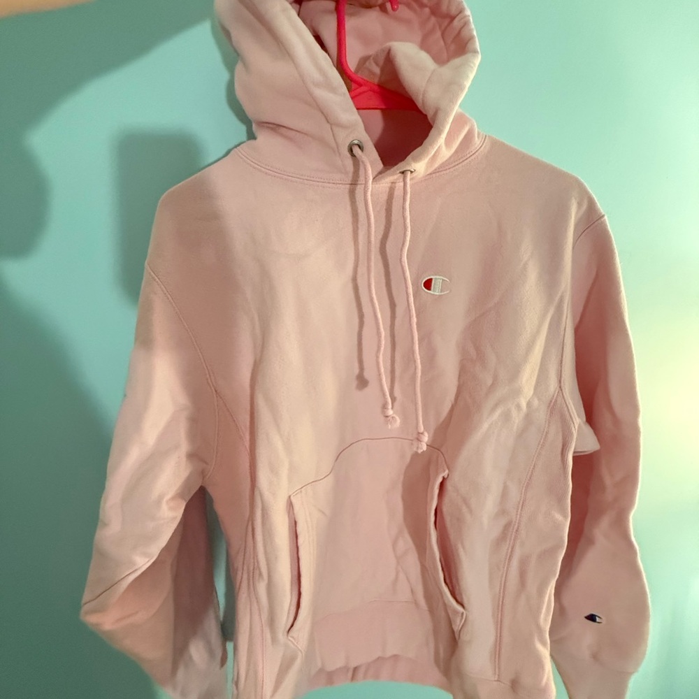 Champion Light Pink Pullover Hoodie
